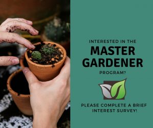 Master Gardener program interest