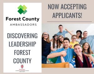 Forest County Youth Leadership program now accepting applications