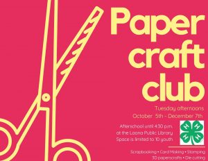 4-H Paper Craft Club