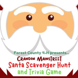 Crandon Mainstreet’s Santa Scavenger Hunt and Trivia Game